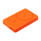 Внешний аккумулятор Ларго PD (Largo PD) 5000mAh с функцией беспроводной зарядки 15W, оранжевый