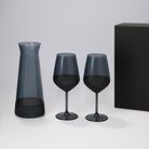 Подарочный набор декантер + 2 бокала для вина Блэк Эдишн (Black Edition) в черной коробке