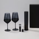 Подарочный набор 2 бокала для вина Блэк Эдишн (Black Edition) + набор для вина Сакраменто (Sacramento) в черной коробке