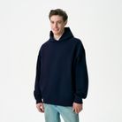 Худи оверсайз унисекс Фьюжн (Fusion), темно-синий, размер 3XL/4XL