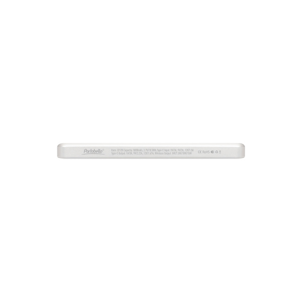 Внешний аккумулятор Атлантис (Atlantis) PD 5000mAh с функцией беспроводной зарядки 15W, серебряный