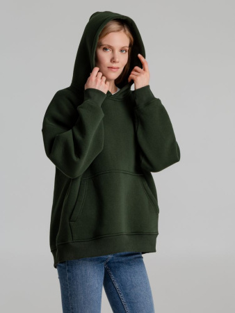 Худи Kulonga Oversize, темно-зеленый хаки, размер XS/S