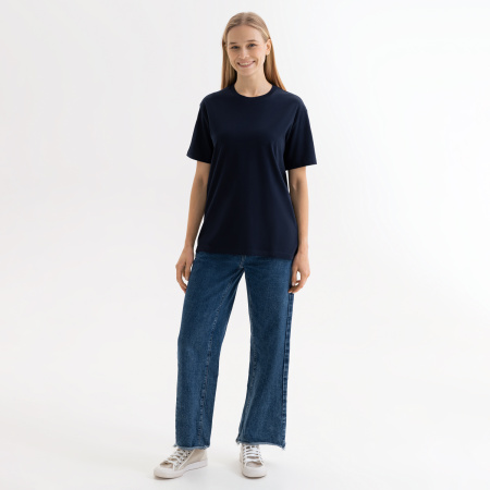 Футболка унисекс Крис (Kris), 150 гр., темно-синяя, размер XXL