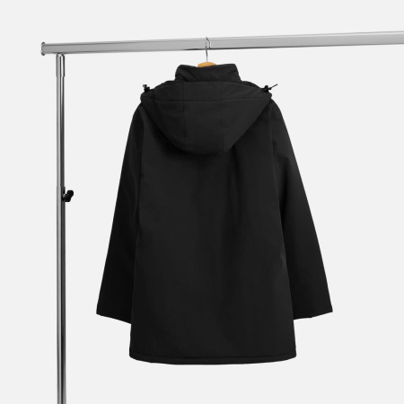 Куртка-парка унисекс Sfera, черная, размер XXL