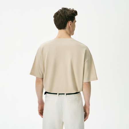 Футболка унисекс премиум Аура (Aura), 200гр. бежевый, размер 3XL/4XL