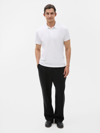 Рубашка поло мужская Prescott men 170 белая, размер M
