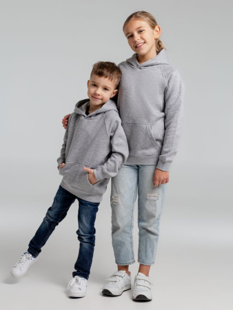Толстовка детская Stellar Kids, серый меланж, на рост 118-128 см (8 лет)