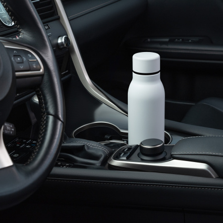 Термобутылка вакуумная герметичная Соренто (Sorento), белая, зернистое покрытие