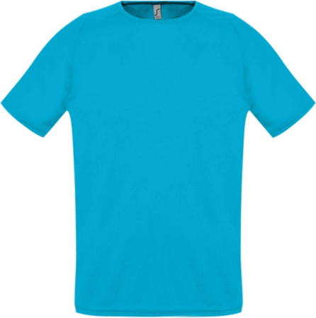 Футболка унисекс Sporty 140 бирюзовая, размер XL