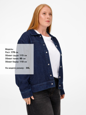 Куртка джинсовая O1, черная, размер XL/XXL
