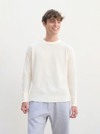 Футболка с длинным рукавом Thermal T, бежевая (неокрашенная), размер XL