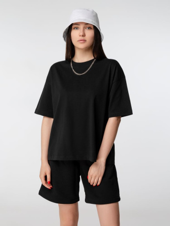 Футболка оверсайз женская Boxy Women, синяя (джинс), размер L