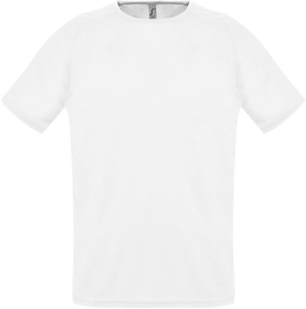 Футболка унисекс Sporty 140 белая, размер XXS