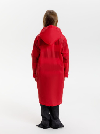 Дождевик детский RainDrop Kids, красный, 10 лет (рост 130-140)