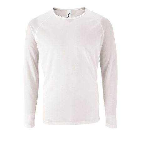Футболка с длинным рукавом Sporty LSL Men белая, размер XL