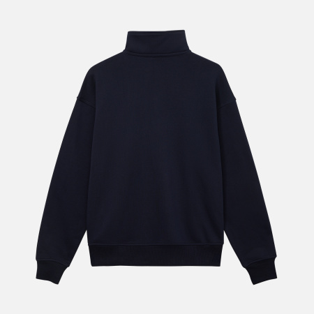 Толстовка на молнии унисекс Флоу (Flow), темно-синяя, размер 3XL/4XL