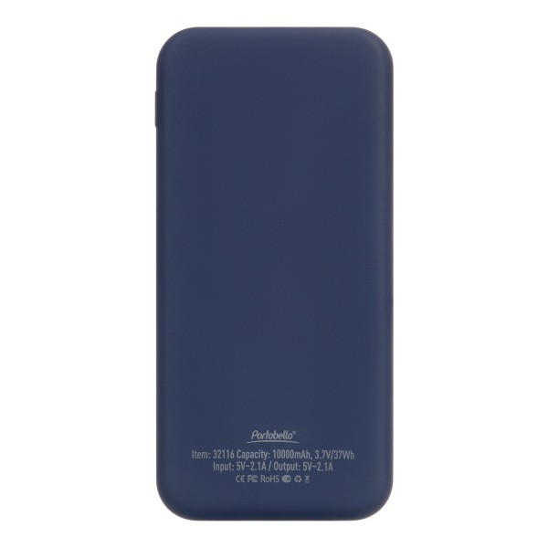 Внешний аккумулятор с подсветкой Люче (Luce) 10000 mAh, синий
