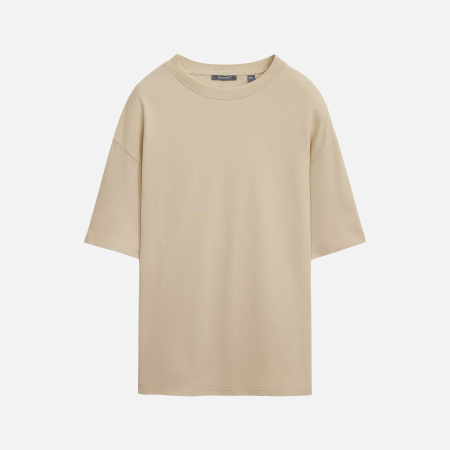 Футболка унисекс премиум Аура (Aura), 200гр. бежевый, размер 3XL/4XL