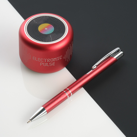 Беспроводная колонка Пэшн (Passion) 80dB 600 mAh (Bluetooth 5.4), красная