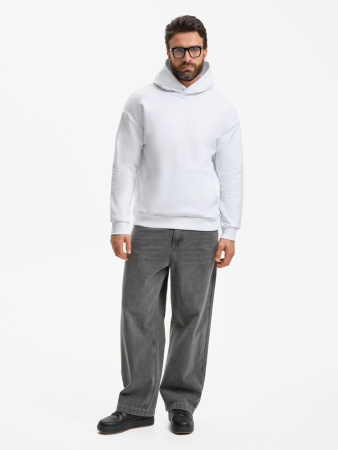 Худи унисекс оверсайз Daylero, белое, размер 3XL/4XL