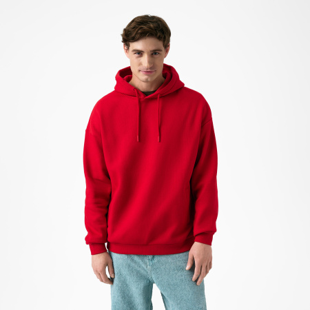 Худи релакс унисекс Баланс (Balance), с начесом, красный, размер 3XL/4XL