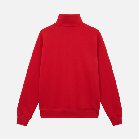Толстовка на молнии унисекс Флоу (Flow), красная, размер XL/2XL