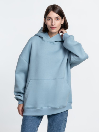 Худи Kulonga Oversize, серо-голубое, размер ХS/S