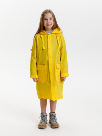 Дождевик детский RainDrop Kids, желтый, 10 лет (рост 130-140)