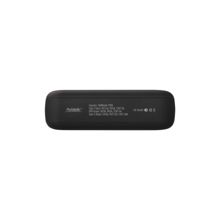 Внешний аккумулятор с функцией быстрой зарядки Формула (Formula) 10000 mAh, черный