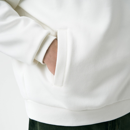 Худи релакс унисекс Баланс (Balance), с начесом, белый, размер 3XL/4XL