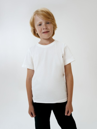 Футболка детская T-Bolka Kids, белая (теплый оттенок), 14 лет