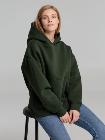 Худи Kulonga Oversize, темно-зеленый хаки, размер XS/S