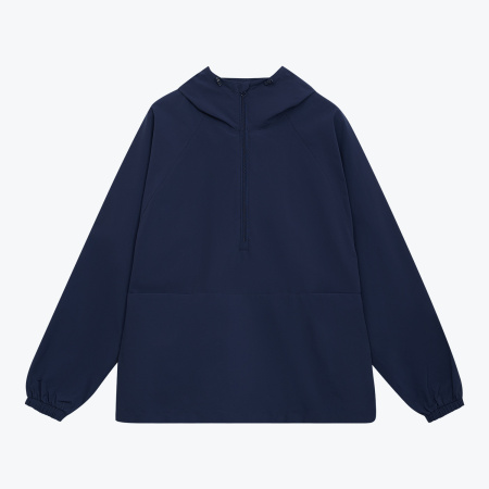 Ветровка (анорак) оверсайз унисекс Риссман (Rissman), темно-синяя, размер XL/XXL