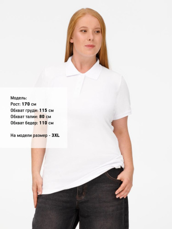 Рубашка поло женская Virma lady, белая, размер S