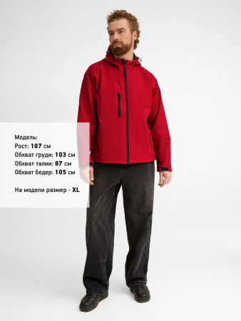 Куртка мужская с капюшоном Replay Men 340, красная, размер 3XL