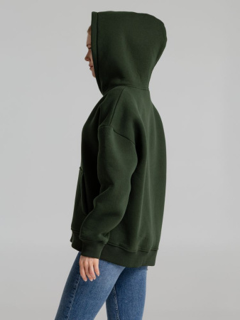 Худи Kulonga Oversize, темно-зеленый хаки, размер XS/S