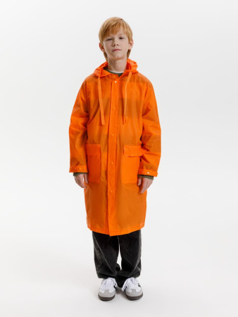 Дождевик детский RainDrop Kids, оранжевый, 10 лет (рост 130-140)