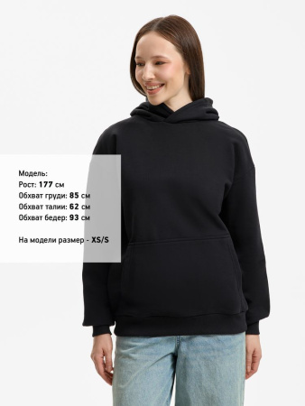 Худи унисекс оверсайз Daylero, черное, размер 3XL/4XL