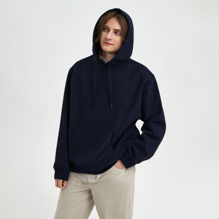Худи релакс унисекс Адвенче (Adventure), темно-синий, размер 3XL/4XL