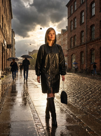 Дождевик Rainman Zip, черный, размер XL