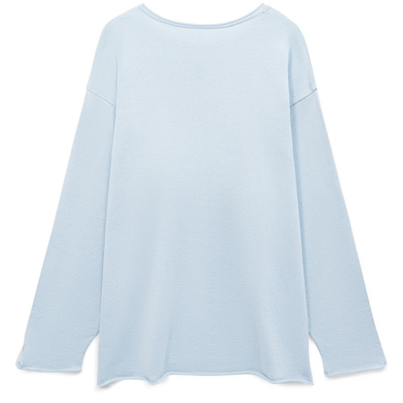 Лонгслив унисекс Siluetti Fuori, светло-голубой, размер L/XL