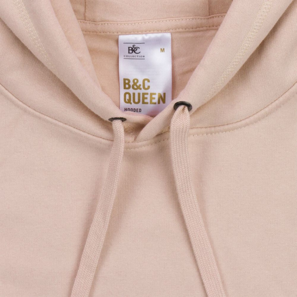 Толстовка с капюшоном женская Queen, темно-серый меланж, размер S
