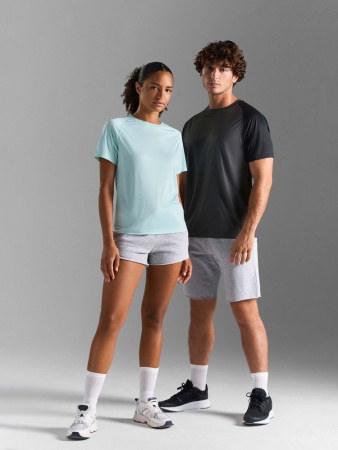 Футболка спортивная унисекс Vortex, темно-синяя с ярко-синим, размер XS