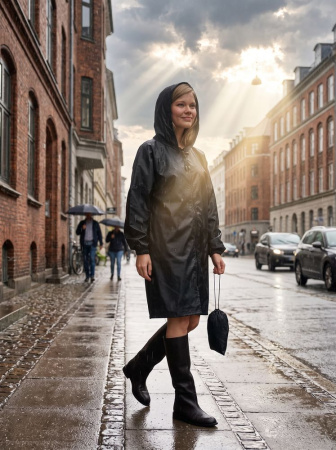 Дождевик Rainman Zip, черный, размер S