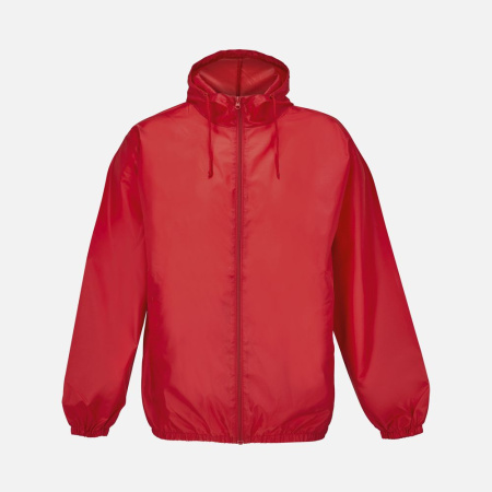Ветровка унисекс Shield, красная, размер XXL