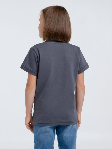 Футболка детская T-Bolka Kids, темно-серая (графит), 12 лет
