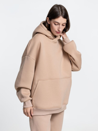Худи Kulonga Oversize, бежевое, размер XL/XXL