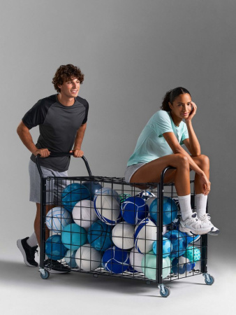 Футболка спортивная унисекс Vortex, черная, размер S