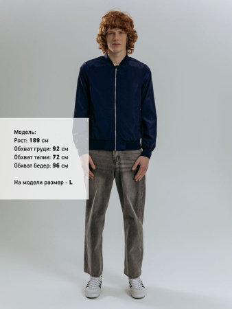 Бомбер Wigton, темно-синий, размер 3XL