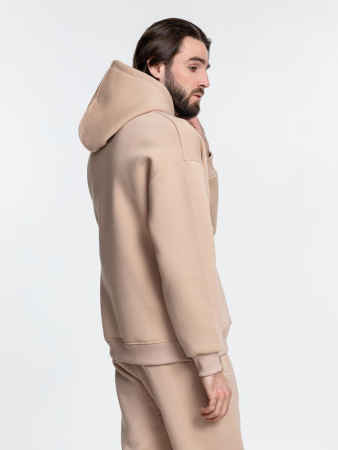 Худи Kulonga Oversize, бежевое, размер XL/XXL